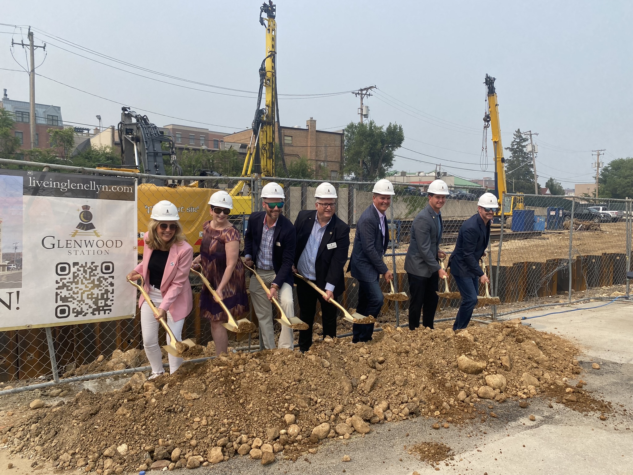 Groundbreaking Ceremony Glen Ellyn Ilinois Glenwood Station