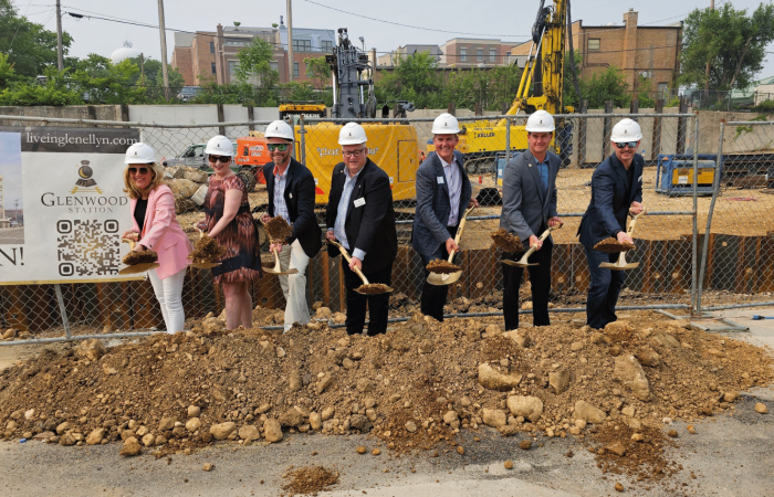 Groundbreaking Ceremony Glen Ellyn Ilinois Glenwood Station